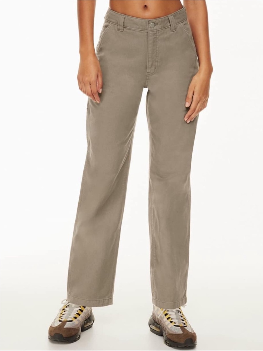 Aritzia Wide-Leg Utility Pants - Taupe